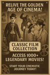 1000+ Greatest Classic Movies | Lifetime Unlimited Access | Over 1500 GB of Legendary Films | HD & FHD 1080p